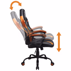 Subsonic SA5573-D4 video game chair PC gaming chair Upholstered padded seat Black, Orange - Additional view 7