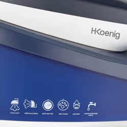 H.Koenig V7 steam ironing station 2600 W 1.5 L Ceramic soleplate Blue, White - Additional view 5