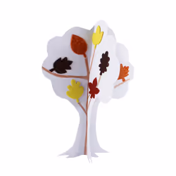 SODERTEX L837975 decorative sticker Ethylene-vinyl acetate Brown, Orange, Red, Yellow 200 pc(s)