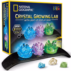 National Geographic Stem Crystal Growing Kit With Light Up Stand