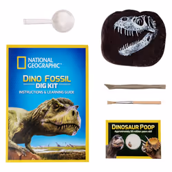 Bandai National Geographic - Excavation Kit - 3 Dinosaur Fossils to Di