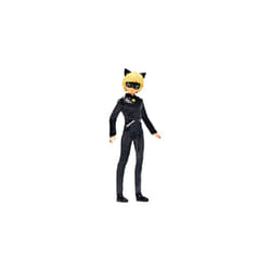 Miraculous Sequin Fashion Flip Adrien To Cat Noir | 26cm Articulated Miraculous Cat Noir Toy With Mask | Bandai Reversible Sequin Miraculous Dolls |