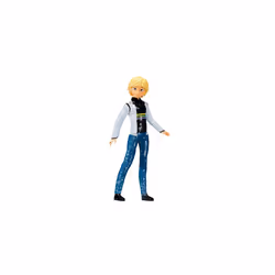 Miraculous Sequin Fashion Flip Adrien To Cat Noir | 26cm Articulated Miraculous Cat Noir Toy With Mask | Bandai Reversible Sequin Miraculous Dolls |