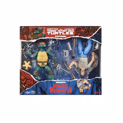 Bandai 2 Pack Action Figure VS TMNT VS Stranger Things Raphael & Hopper