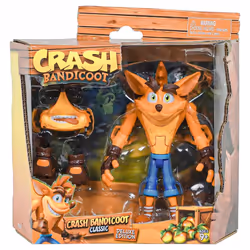 Crash Bandicoot Action Figure 16.5cm., articulated and accessories