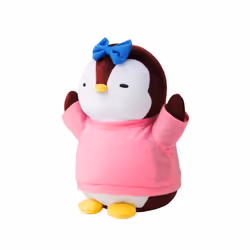 Pudgy Penguins Plush Buddy with Blue Bow Toy From Pudgy World| 20cm Plush Buddy with Blue Bow Soft Toy | Super Soft And Cuddl ...