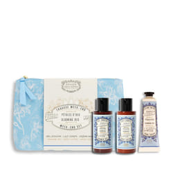 Panier des Sens - Blooming Iris Set for Women - Body Lotion + Shower Gel + Hand Cream - Gift & Birthday Gift for Her - Body Care Kit with 96% Natural
