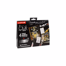 uni-ball Liquid Chalk Pens. Multi-Purpose Wipeable Coloured Markers for Blackboards, Chalkboards, Whiteboards, Glass, Mirrors ...