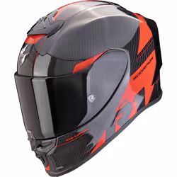 Scorpion EXO-R1 Evo Carbon Air Rally Helmet, black-red, Size 2XL for Men
