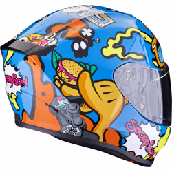 Scorpion Exo-JNR Air Fun Kids Helmet, blue-orange, Size M