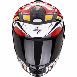 Scorpion Exo-491 Pirate Helmet, black-white-red, Size S for Men