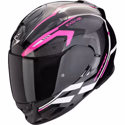 Scorpion Exo-491 Kripta Helmet, black-white-pink, Size M for Men