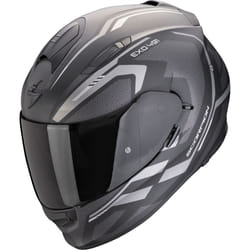 Scorpion Exo-491 Kripta Helmet, black-silver, Size M for Men