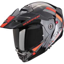 Scorpion ADX-2 Galane Helmet, black-red-silver, Size M for Men