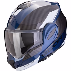 Scorpion Exo-Tech Evo Team Helmet, black-white-blue, Size XS 54 55 for Men