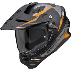 Scorpion ADF-9000 Air Feat Motocross Helmet, black-orange-silver, Size M for Men