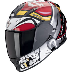 Scorpion Exo-491 Pirate Helmet, black-white-pink, Size 2XS for Men