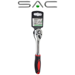 SAC 3/8 Heavy Duty Reversible Ratchet Wrench Quick Release Tool With Rubber Grip