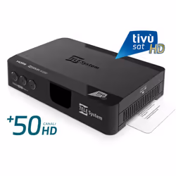TivÃ¹Sat TELESystem TS9018HEVC HD + Tivusat HD SmartCard* Italian TV