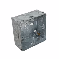 Single 1 Gang Metal Steel Pattress Back Box 35mm Electrical Wall Socket