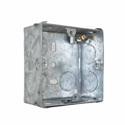 Single 1 Gang Metal Steel Pattress Back Box 25mm Electrical Wall Socket
