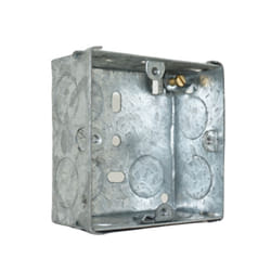 Single 1 Gang Metal Steel Pattress Back Box 25mm Electrical Wall Socket