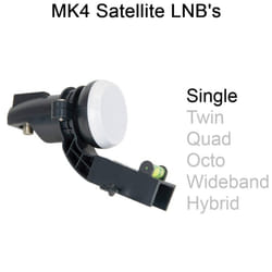 MK4 LNB Single Twin Quad Octo Wideband Hybrid Satellite LMB For SKY+ HD Freesat - Single