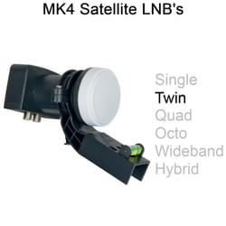 MK4 LNB Single Twin Quad Octo Wideband Hybrid Satellite LMB For SKY+ HD Freesat - Twin