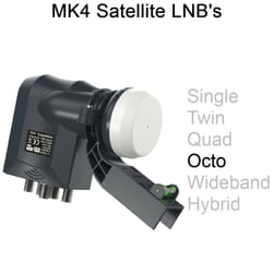 MK4 LNB Single Twin Quad Octo Wideband Hybrid Satellite LMB For SKY+ HD Freesat - Octo
