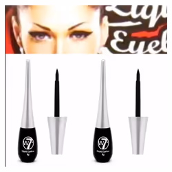 2x W7 Liquid Dip Eyeliner Pots Eye Liners BLACK 8g