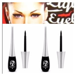 2x W7 Liquid Dip Eyeliner Pots Eye Liners BLACK 8g