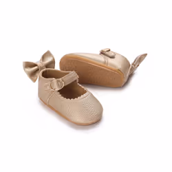 Cute White Lace Baby Girl Princess shoes Baby Moccasins Moccs Shoes - 0-6 Months, D109 Gold