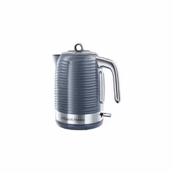 Russell Hobbs Inspire Electric 1.7L Cordless Kettle (Fast Boil 3KW, Grey premium textured plastic, high gloss finish, Removab ...