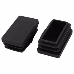 sourcingmap 30mm x 50mm Plastic Rectangle Cap Tube Inserts End Blanking 2 Pcs
