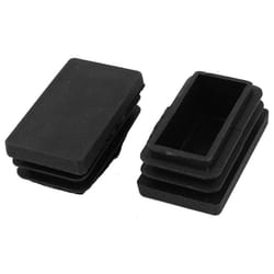 sourcingmap 30mm x 50mm Plastic Rectangle Cap Tube Inserts End Blanking 2 Pcs