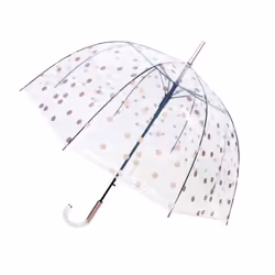 Gift Company BUL6060, Full-sized, Rain umbrella, Round, Gold, Transparent, 85 cm, 85 cm