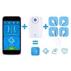Bluetens Complet-Box electronic muscle stimulator Electrodes unit Blue, White