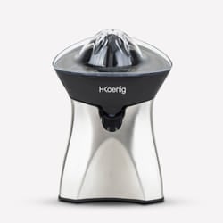 H.Koenig AGR60 citrus press Stainless steel Black, Stainless steel