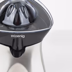 H.Koenig AGR60 citrus press Stainless steel Black, Stainless steel