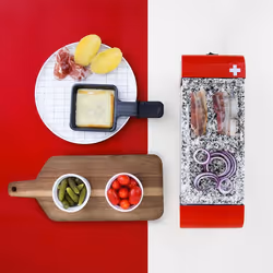 H.Koenig RP2 raclette grill 2 person(s) Black, Red - Additional view 5