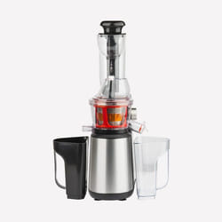 H.Koenig GSX18 juice maker Slow juicer 400 W Black, Stainless steel