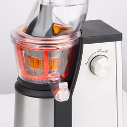 H.Koenig GSX18 juice maker Slow juicer 400 W Black, Stainless steel
