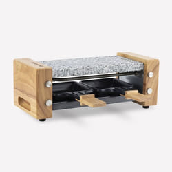 H.Koenig WOD2 raclette grill 2 person(s) 350 W Black, Grey, White, Wood