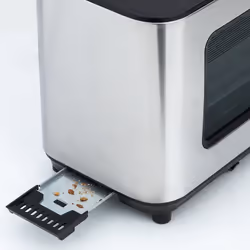 H.Koenig VIEW7 toaster 6 2 slice(s) 1200 W Black, Stainless steel