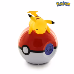 TEKNOFUN Pikachu Poke Ball Light-up figurine Alarm Clock