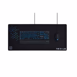 The G-Lab Pad Yttrium, Black, Pattern, Foam, Polyester, Non-slip base, Gaming mouse pad