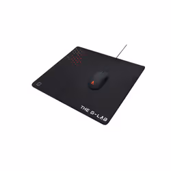 The G-Lab PAD CAESIUM, Black, Multicolour, Pattern, Polyester, Rubber, Non-slip base, Gaming mouse pad