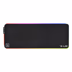 The G-Lab Pad Rubidium, Black, Monochromatic, Fabric, USB powered, Non-slip base, Gaming mouse pad