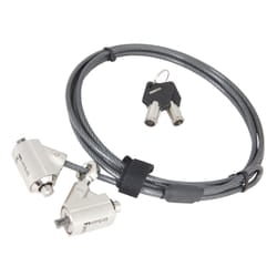 Urban Factory Notebook Double Security Standard Lock (with Key), 90° swivel. Push to lock. 1.5m. White box