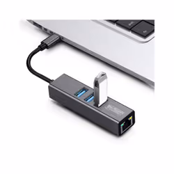 Urban Factory HUBEE: HUB USB-C 1RJ45 ET 3 USB-A 3.0 - Additional view 3